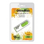 Флеш-накопитель USB  16GB  OltraMax  250  зелёный